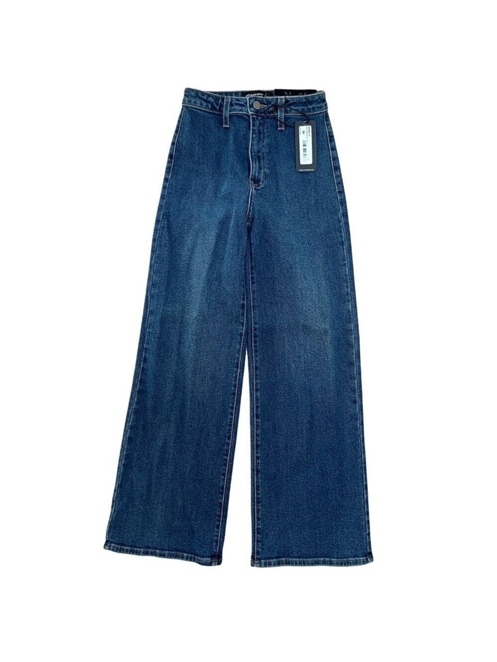 NWT Just Black Jeans, Dark Denim, Trouser Wide Leg Style-Size 24